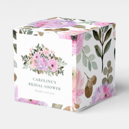 Caja Para Regalos Aguada floral de lavanda para despedida de soltera