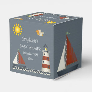 Caja Para Regalos Ahoy el barco de vela y el faro le agradecen