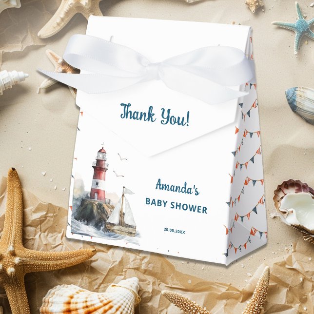 Caja Para Regalos Ahoy es un Baby Shower de Boy Nautical (Subido por el creador)