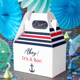 Caja Para Regalos ¡Ahoy es un chico! Baby Shower naumático