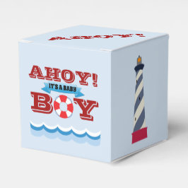 Caja Para Regalos Ahoy es un niño 2"w x 2"l x 2"h