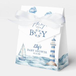Caja Para Regalos Ahoy es un niño Fiesta de Bebé Náutica