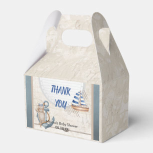 Caja Para Regalos Ahoy es un niño tema náutico ducha bebé