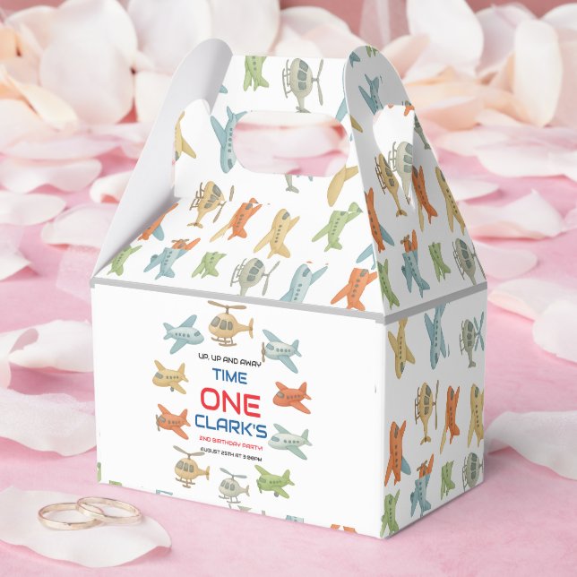 Caja Para Regalos Airplane Boy 1st Birthday | Fun Sky Theme Party (Boda)