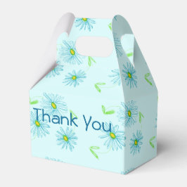 Caja Para Regalos Airy Blue Floral Designer Favor Box