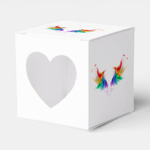 Caja Para Regalos Alas del arco iris fluidas