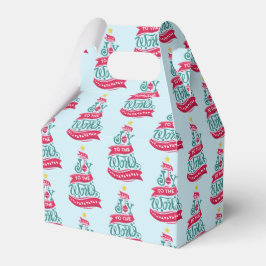 Caja Para Regalos Alegría al patrón de tipografía de los Navidades m