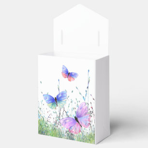 Caja Para Regalos Alegría de primavera - Mariposas coloridas vuelan