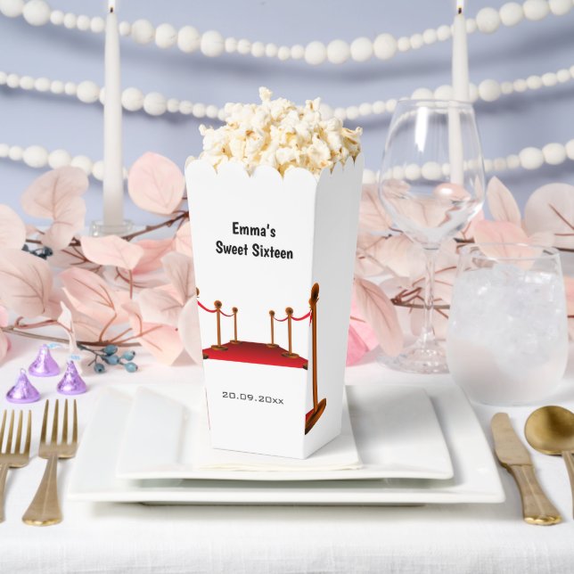 Caja Para Regalos Alfombra Roja moderna de Hollywood 16 cumpleaños (Boda)