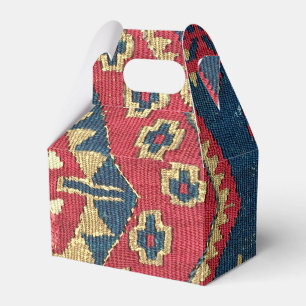 Caja Para Regalos Alfombra Turca Kilim Antique Rojo Azul