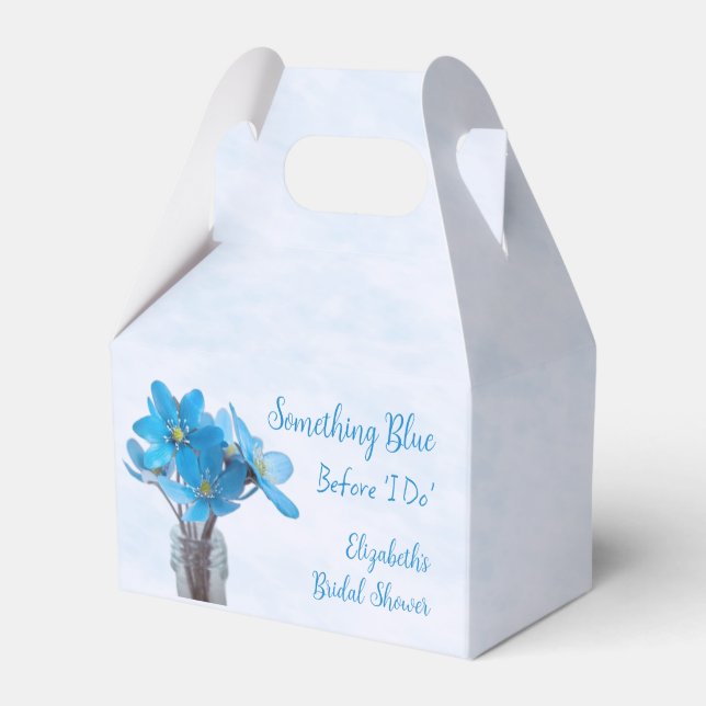 Caja Para Regalos Algo Azul antes de hacer ducha de novia (Front Side)