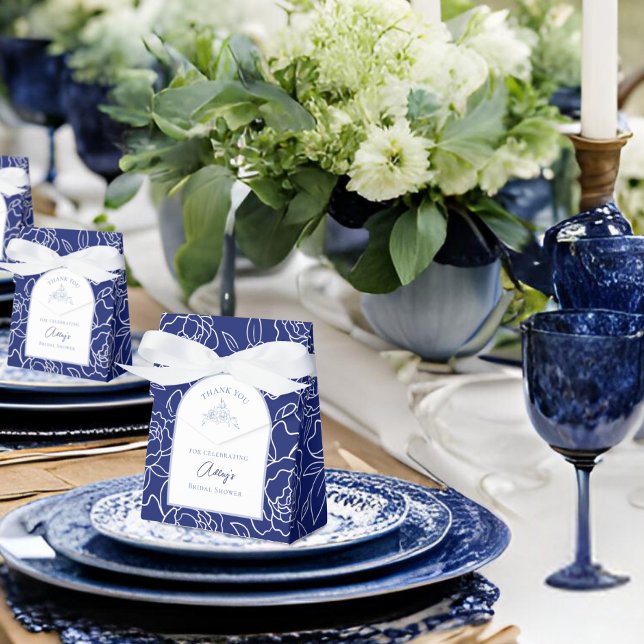 Caja Para Regalos Algo Azul Antes De Hacer Ducha De Novias Florales (Subido por el creador)