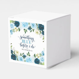 Caja Para Regalos Algo Azul Antes de Hacer Floral Navy