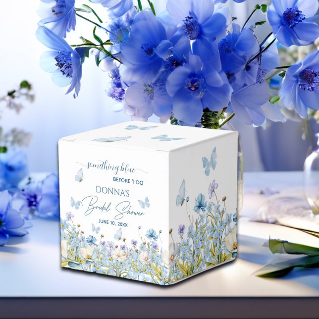 Caja Para Regalos Algo Azul antes de 'Yo acepto' Bridal Shower con f (Subido por el creador)
