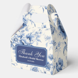 Caja Para Regalos Algo azul floral Toile francés Chinoiserie