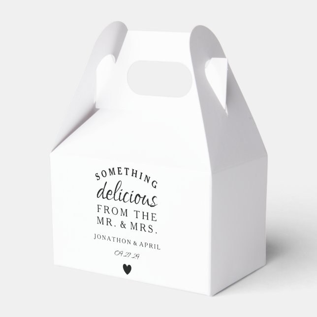Caja Para Regalos Algo Delicioso Favor Box (Front Side)