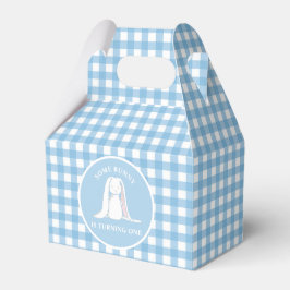 Caja Para Regalos Algún conejo es uno cumpleaños azul Gingham