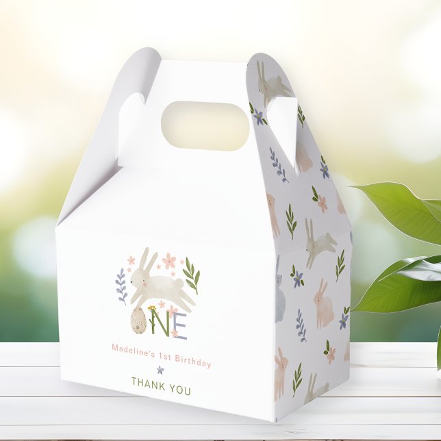 Caja Para Regalos Algunos conejitos son un Chica primer cumpleaños g (Subido por el creador)