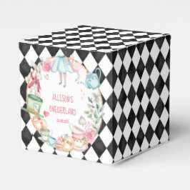 Caja Para Regalos Alice Onederland Mad Tea Fiesta Chica Primer cumpl