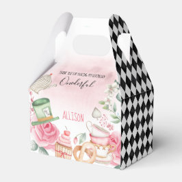 Caja Para Regalos Alice Onederland Mad Tea Fiesta Chica Primer cumpl