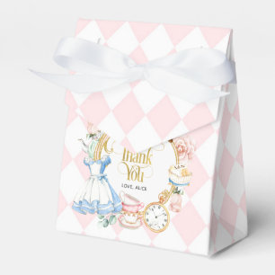 Caja Para Regalos Alice tea fiesta wonderland cumpleaños púrpura fav
