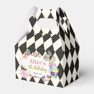 Caja Para Regalos Alicia en el cumpleaños del país de las maravillas