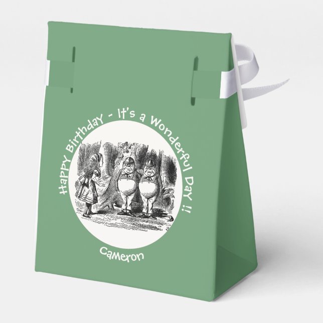 Caja Para Regalos Alicia en el país de las maravillas Tweedledum y F (Reverso)