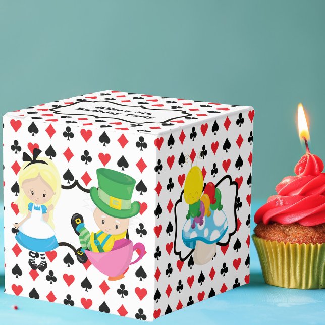 Caja Para Regalos Alicia linda en niños de maravillas Fiesta de cump (Subido por el creador)