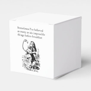 Caja Para Regalos Alicia, seis cosas imposibles