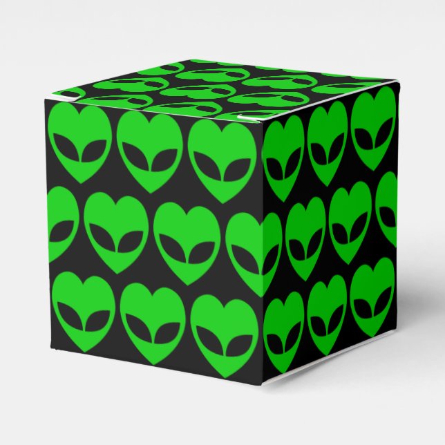 Caja Para Regalos Alien Love Heart Favor Box (Costado Anverso)