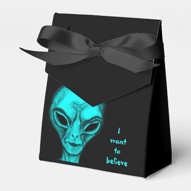 Caja Para Regalos Alien, quiero creer (Front Side)