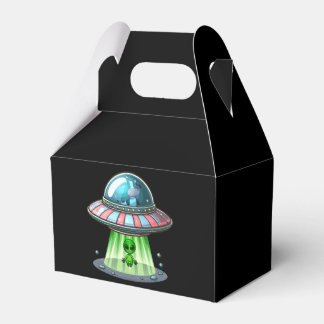 Caja Para Regalos Alienígena que secuestra vacas