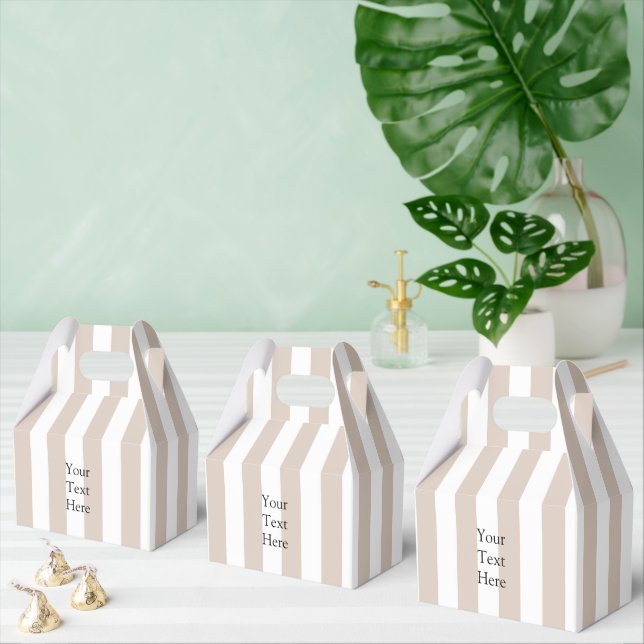 Caja Para Regalos Almendras y rayas blancas (Múltiple)