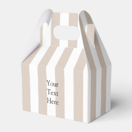 Caja Para Regalos Almendras y rayas blancas