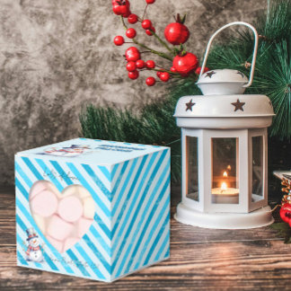 Caja Para Regalos Almohadas de muñeco de nieve Favor de Navidad duen