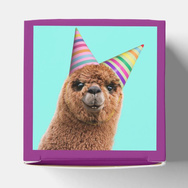 Caja Para Regalos Alpaca con Gorras Fiestas (Parte superior)