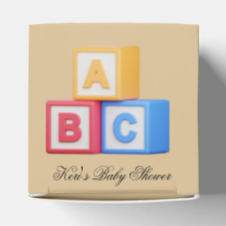 Caja Para Regalos Alphabet Blocks A-B-C Favor Boxes
