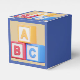 Caja Para Regalos Alphabet Blocks A-B-C Favor Boxes