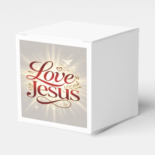 Caja Para Regalos Ama a Jesús (Costado Anverso)