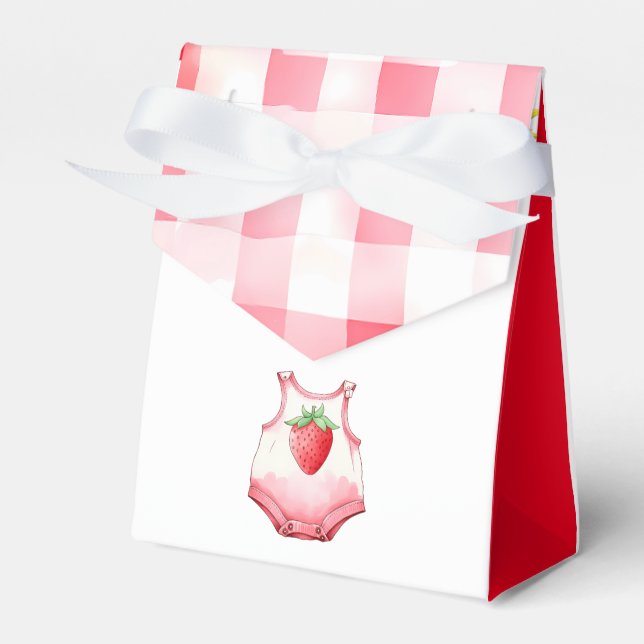 Caja Para Regalos Ama Berry Mucho Baby Shower Strawberry Pink (Front Side)
