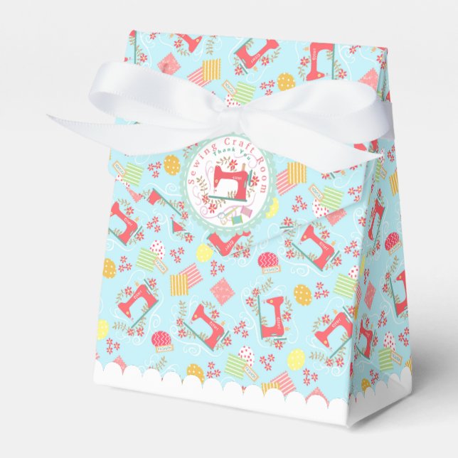 Caja Para Regalos Ama coser azul (Front Side)