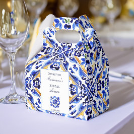 Caja Para Regalos Amalfi Vietri azules azules ducha de novia favorec