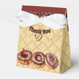 Caja Para Regalos Amante del chocolate donut Niños Cumpleaños Fiesta