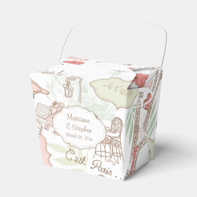 Caja Para Regalos Amantes de la jaula de aves en París Torre Eiffel (Front Side)