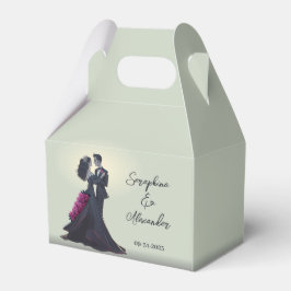 Caja Para Regalos Amantes Góticos Románticos Minimalista Elegante