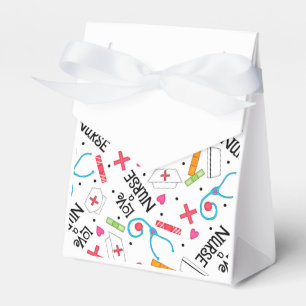 Caja Para Regalos Amar A Una Enfermera Palabra Ingeniosa Arte Blanco