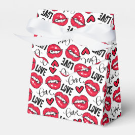 Caja Para Regalos Amar los labios rojos