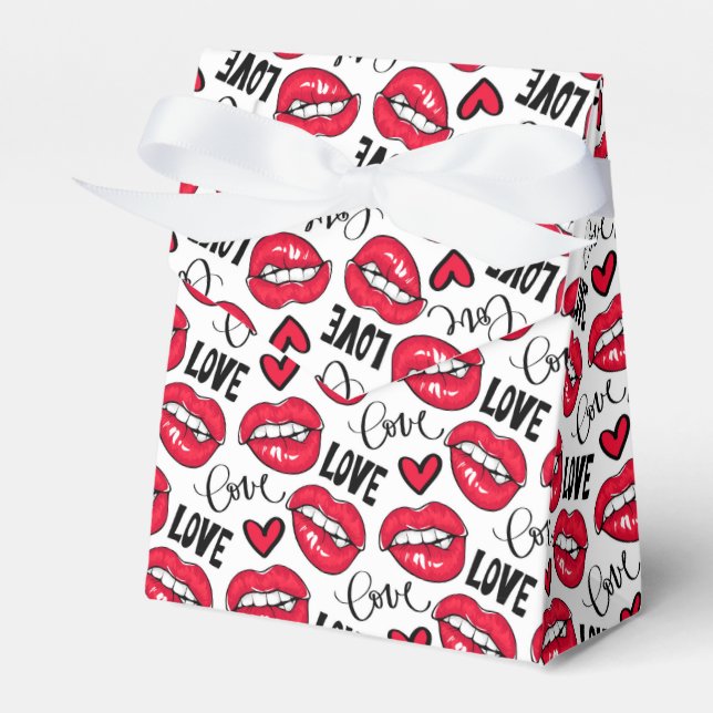 Caja Para Regalos Amar los labios rojos (Front Side)