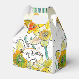 Caja Para Regalos Amarillo Daffodil Flor Daffodils Cumpleaños Mujere