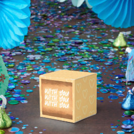 Caja Para Regalos Amarillo - El día de San Valentín marrón